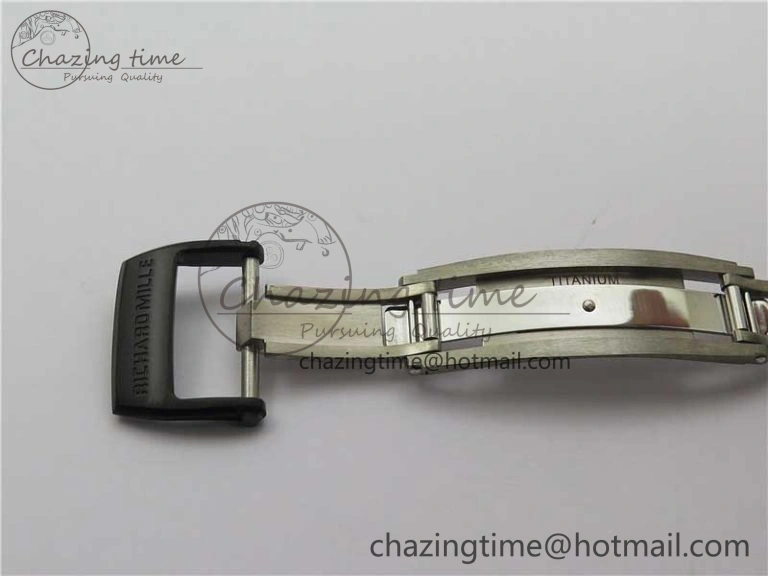 OnTrend RM055-02 Real NTPT ZF 1:1 Best Edition Skeleton White Dial on Black Rubber Strap NH05A V 9391