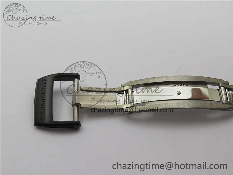 OnTrend RM055-02 Real NTPT ZF 1:1 Best Edition Skeleton White Dial on Black Rubber Strap NH05A V 9391