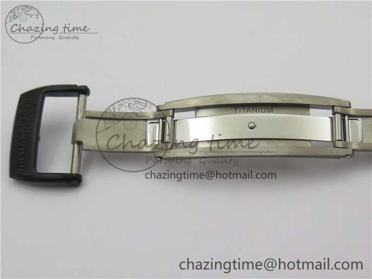 TechFriendly RM055-02 Real NTPT ZF 1:1 Best Edition Skeleton White Dial on Blue Rubber Strap NH05A V 9392