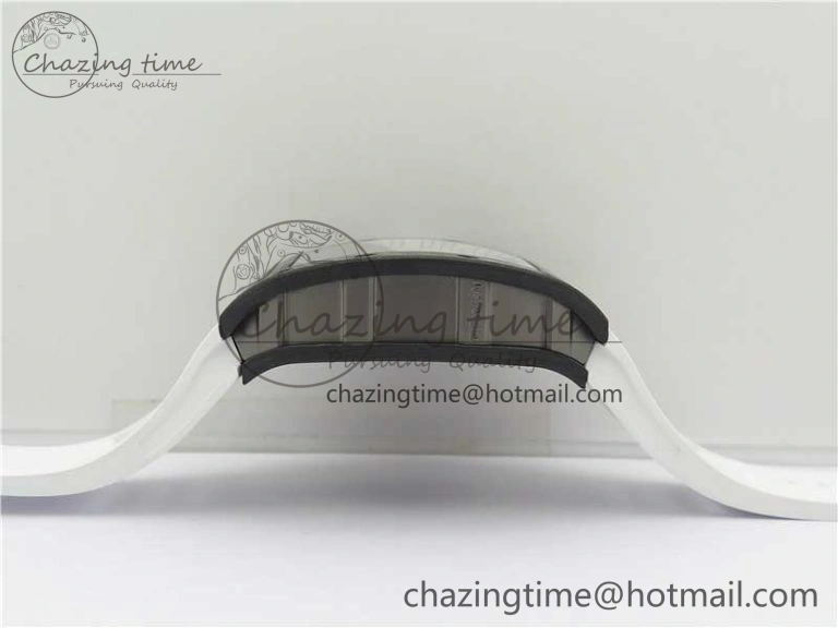 Bold RM055-02 Real NTPT ZF 1:1 Best Edition Skeleton White Dial on White Rubber Strap NH05A V 9393