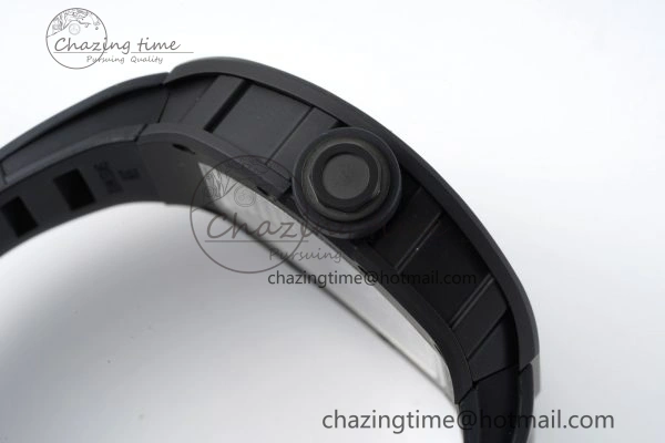 RM055 Black Ceramic BBR Best Edition Skeleton Dial on Black Rubber Strap Clone RMUL Efficient 9377