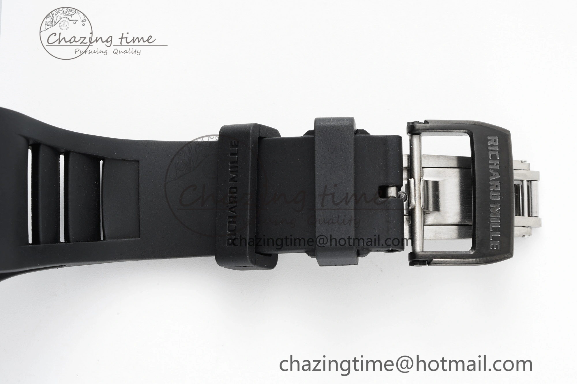 RM055 Black Ceramic BBR Best Edition Skeleton Dial on Black Rubber Strap Clone RMUL Efficient 9377