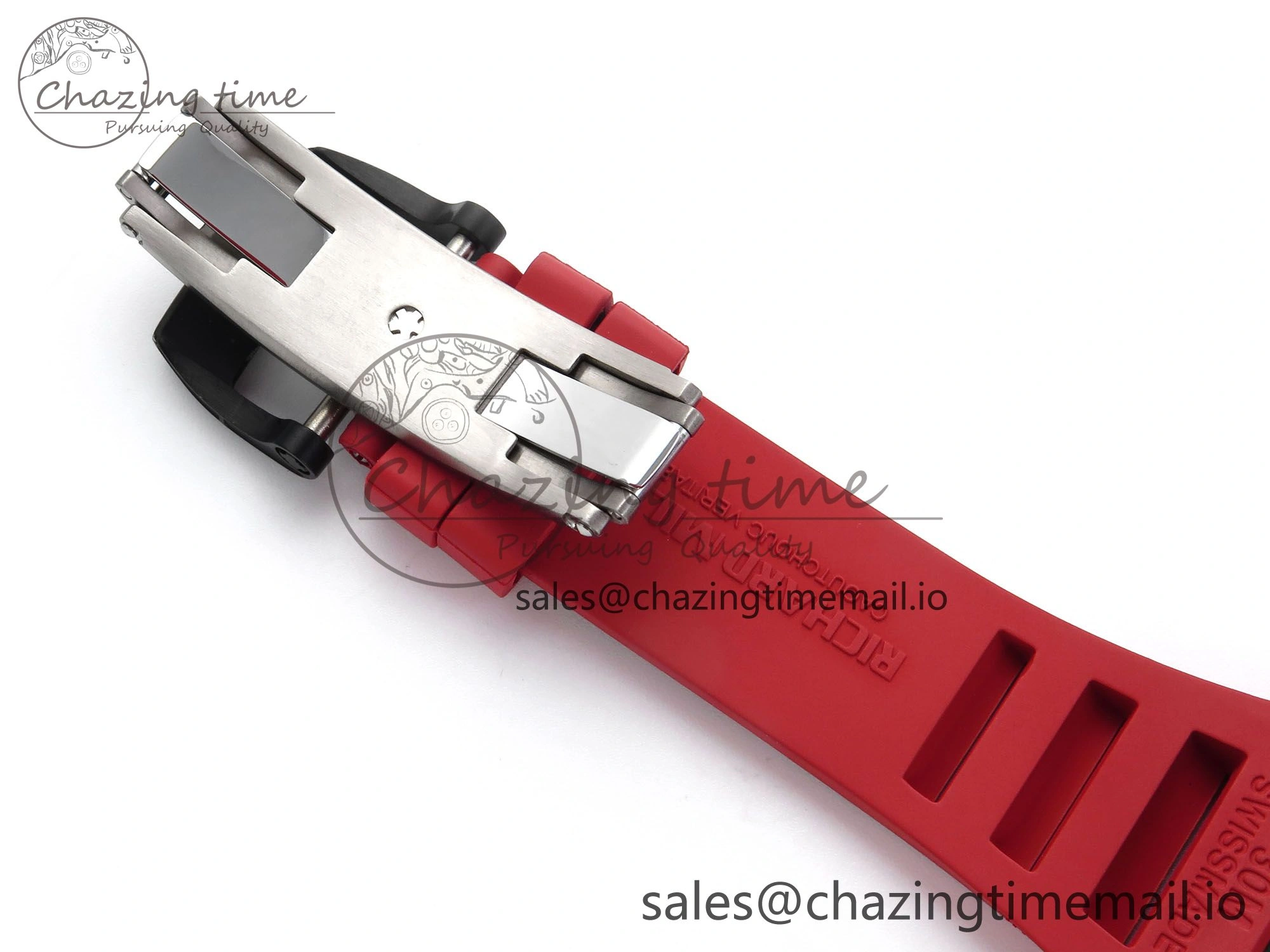 RM055 Black Ceramic RMF Best Edition Red Skeleton Dial On Red Rubber Strap RMUL2 Super Clone Durable 9217
