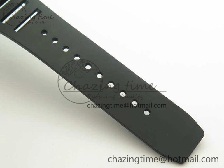 Functional RM055 Carbon Case KVF Best Edition Skeleton Dial Blue Crown On Rubber Strap MIYOTA 9496