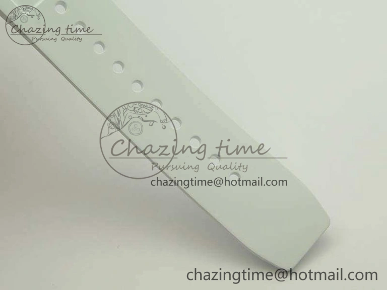RM055 Carbon Case KVF Best Edition Skeleton Dial Blue Crown On White Rubber Strap MIYOTA Attractive 9494