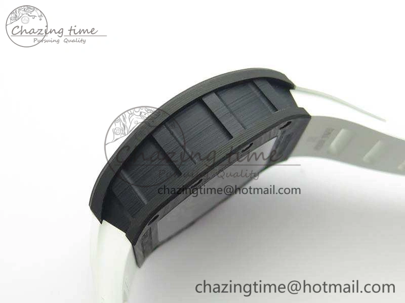RM055 FC Case KVF Best Edition Skeleton Dial White Inner Bezel Red Crown On Rubber Strap MIYOTA Breathable 9526