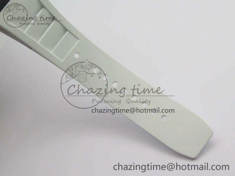RM055 FC Case KVF Best Edition Skeleton Dial White Inner Bezel Red Crown On Rubber Strap MIYOTA Breathable 9526