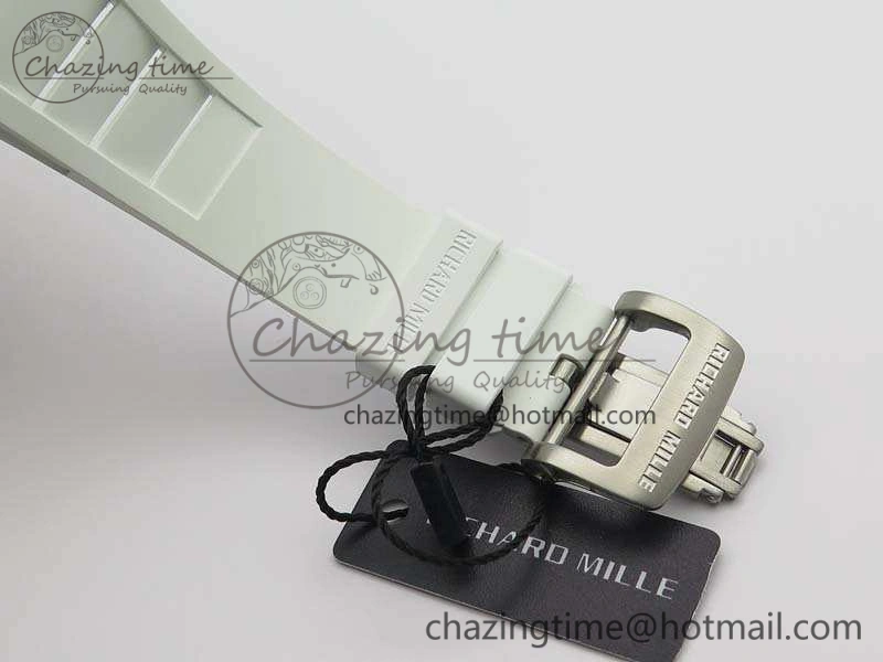 RM055 FC Case KVF Best Edition Skeleton Dial White Inner Bezel Red Crown On Rubber Strap MIYOTA Breathable 9526