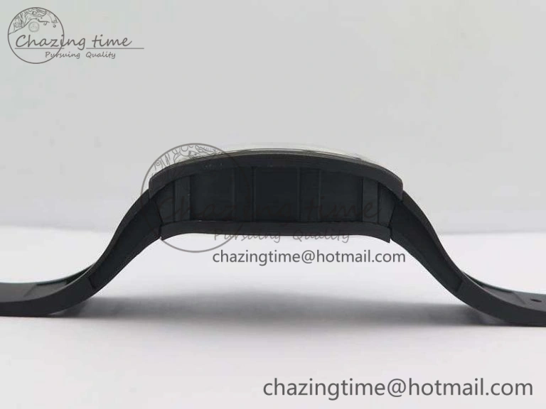 RM055 Forged Carbon Case KVF Best Edition Skeleton Dial Black Crown On Rubber Strap MIYOTA Effortless 9532