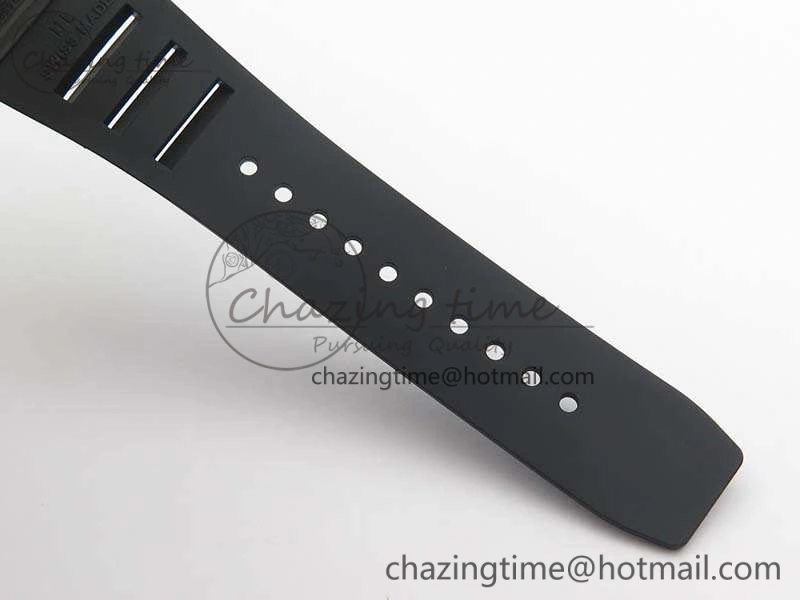 RM055 Forged Carbon Case KVF Best Edition Skeleton Dial Black Crown On Rubber Strap MIYOTA Effortless 9532