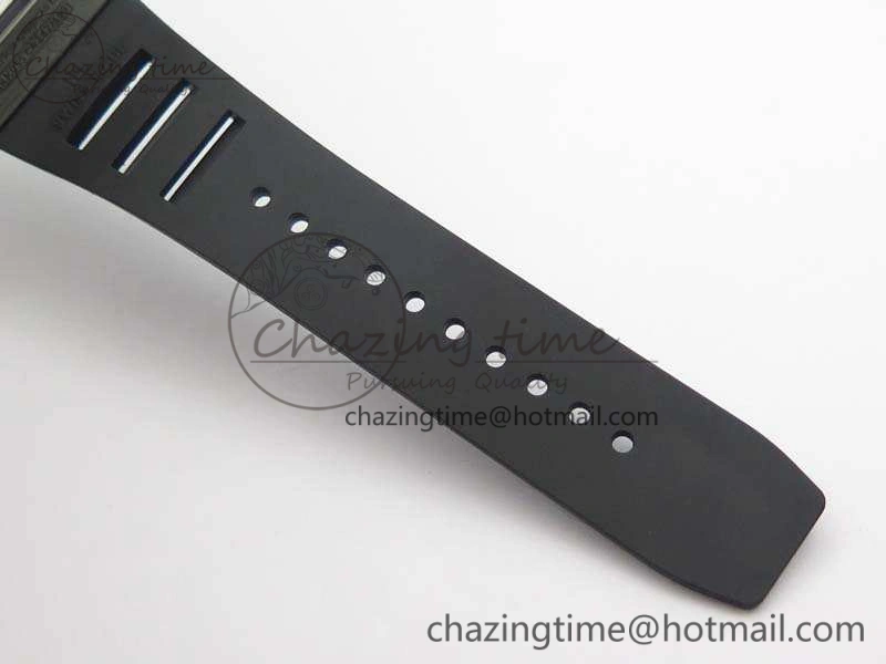 OnTrend RM055 Forged Carbon Case KVF Best Edition Skeleton Dial White Inner Bezel On Rubber Strap MIYOTA 9541