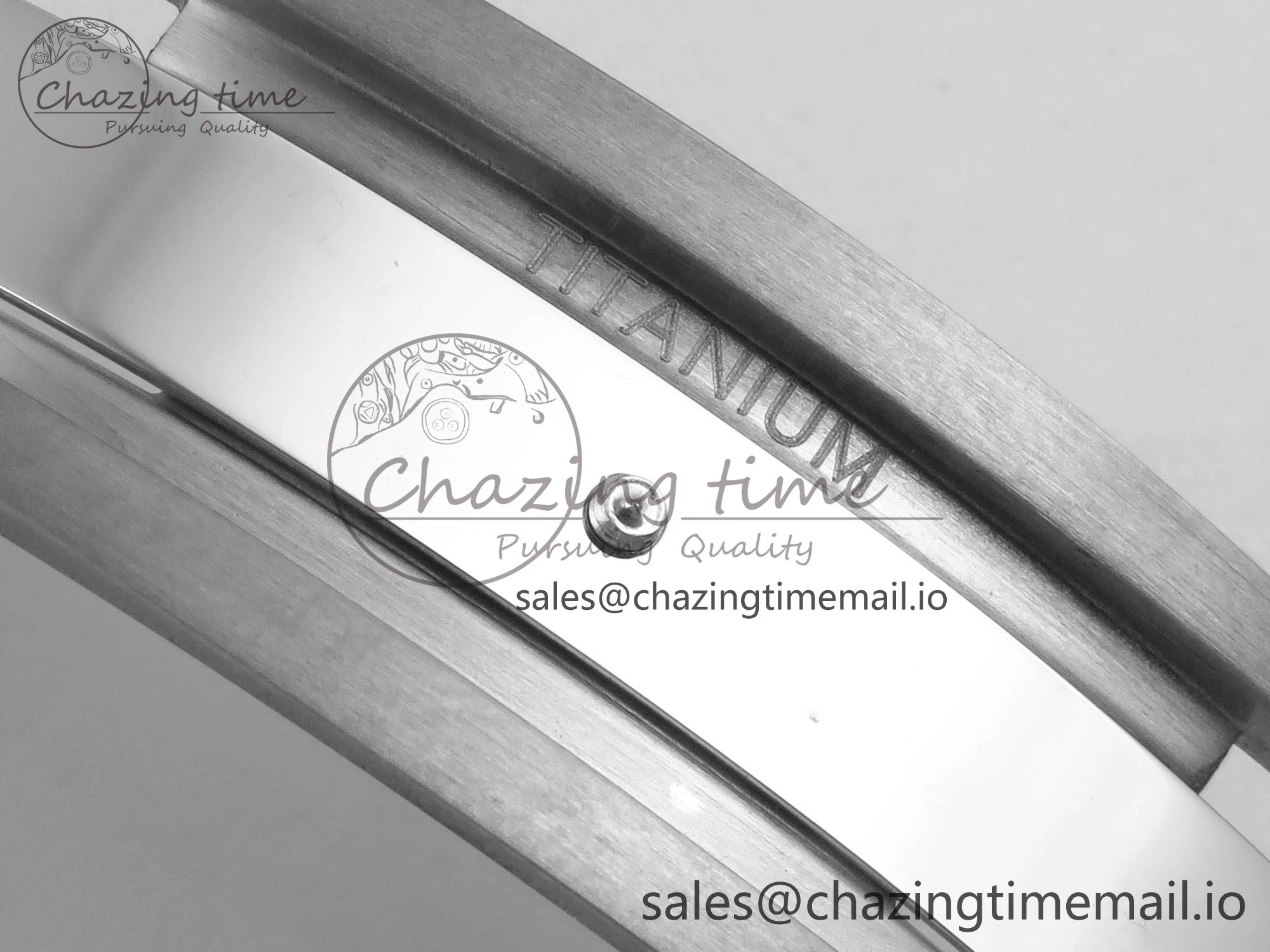 Sleek RM055 Gray Ceramic ZF 1:1 Best Edition on Gray Shark Rubber Strap RMUL2 Super Clone 9185