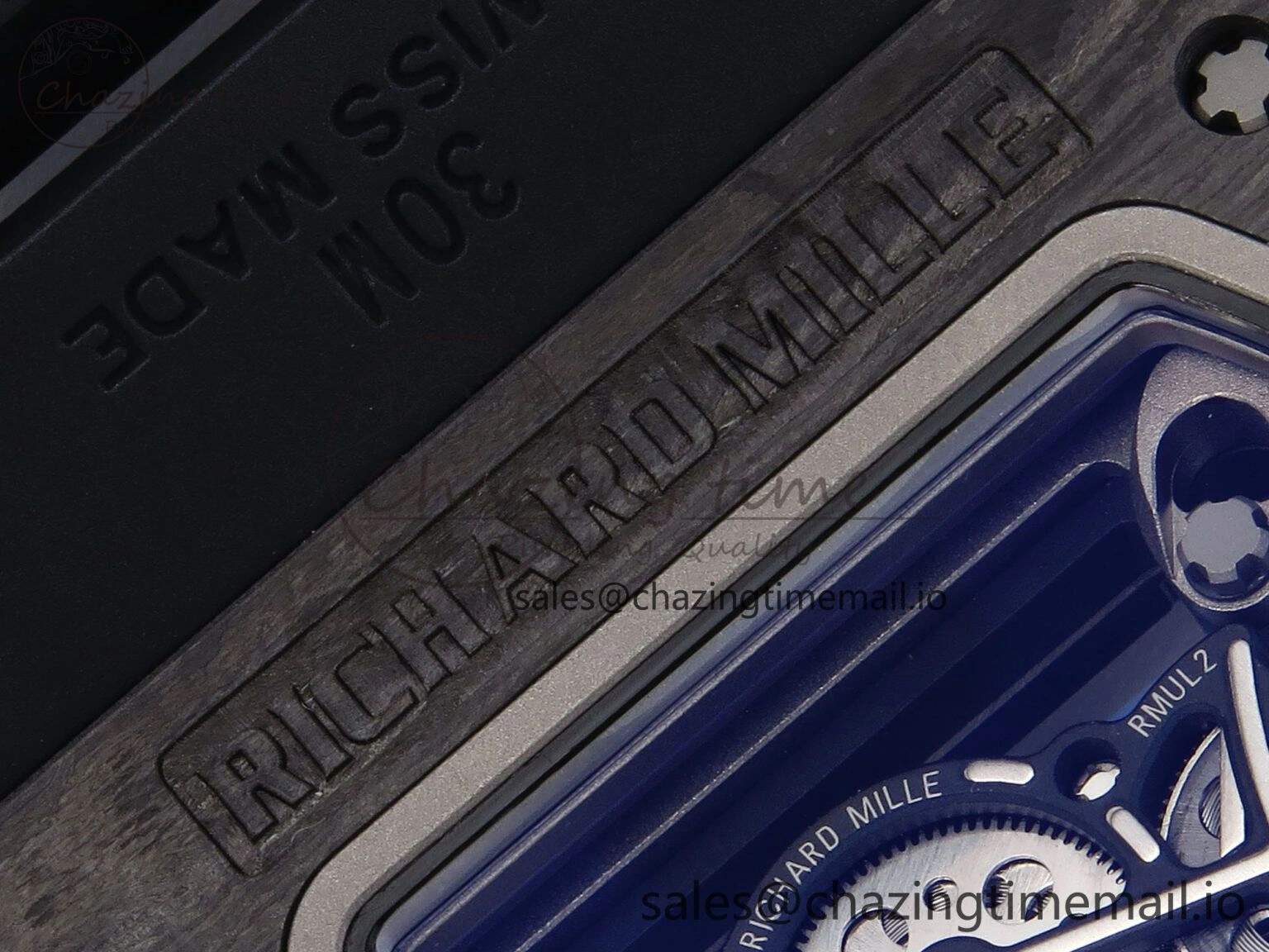 Sophisticated RM055 NTPT APSF 1:1 Best Edition Black Bezel Black Crown on Rubber Strap RMUL2 Super Clone 9238