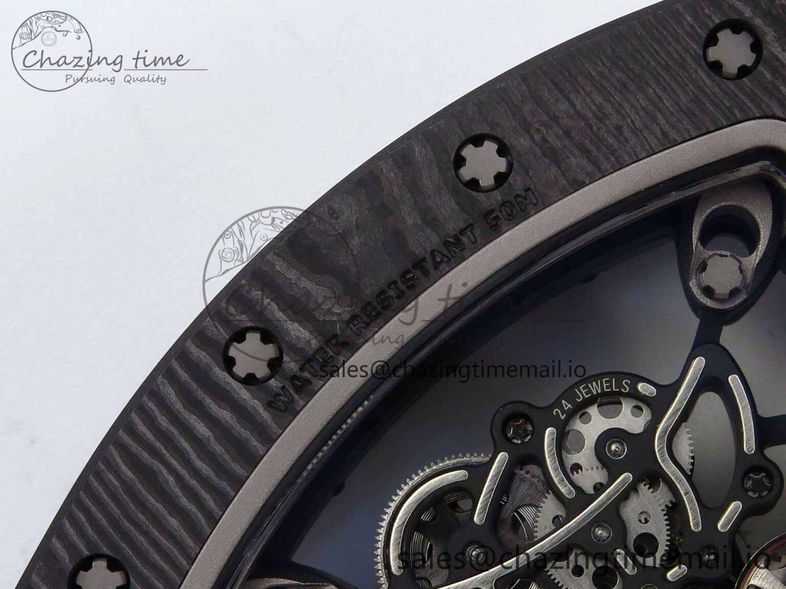 Sophisticated RM055 NTPT APSF 1:1 Best Edition Black Bezel Black Crown on Rubber Strap RMUL2 Super Clone 9238