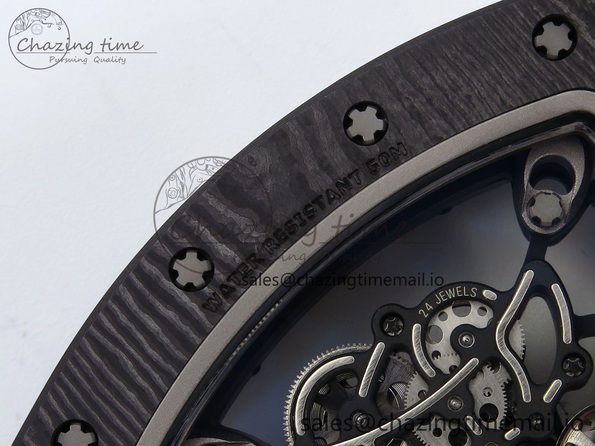 Sophisticated RM055 NTPT APSF 1:1 Best Edition Black Bezel Black Crown on Rubber Strap RMUL2 Super Clone 9238
