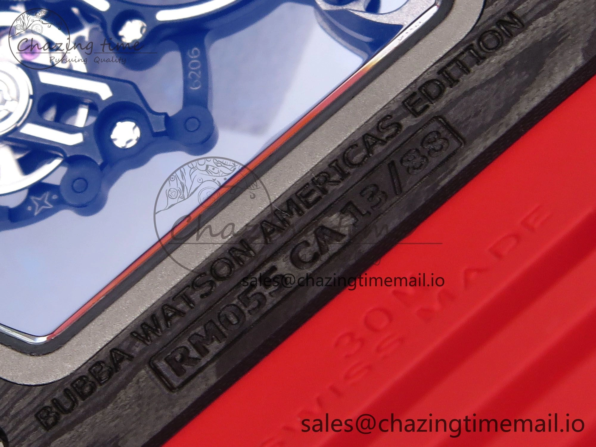 RM055 NTPT APSF 1:1 Best Edition Black Bezel Red Crown on Rubber Strap RMUL2 Super Clone ModernLook 9235