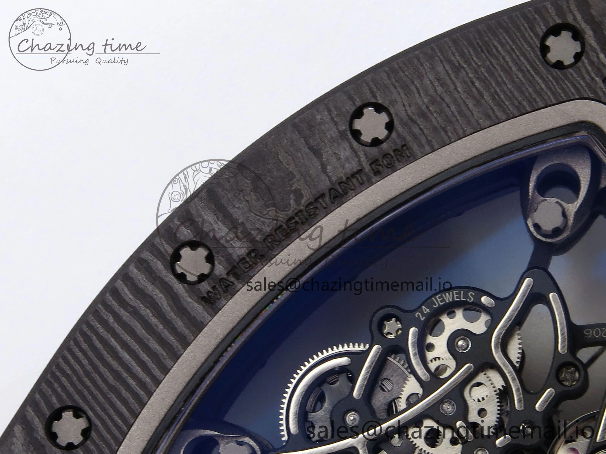 RM055 NTPT APSF 1:1 Best Edition Black Bezel Red Crown on Rubber Strap RMUL2 Super Clone ModernLook 9235