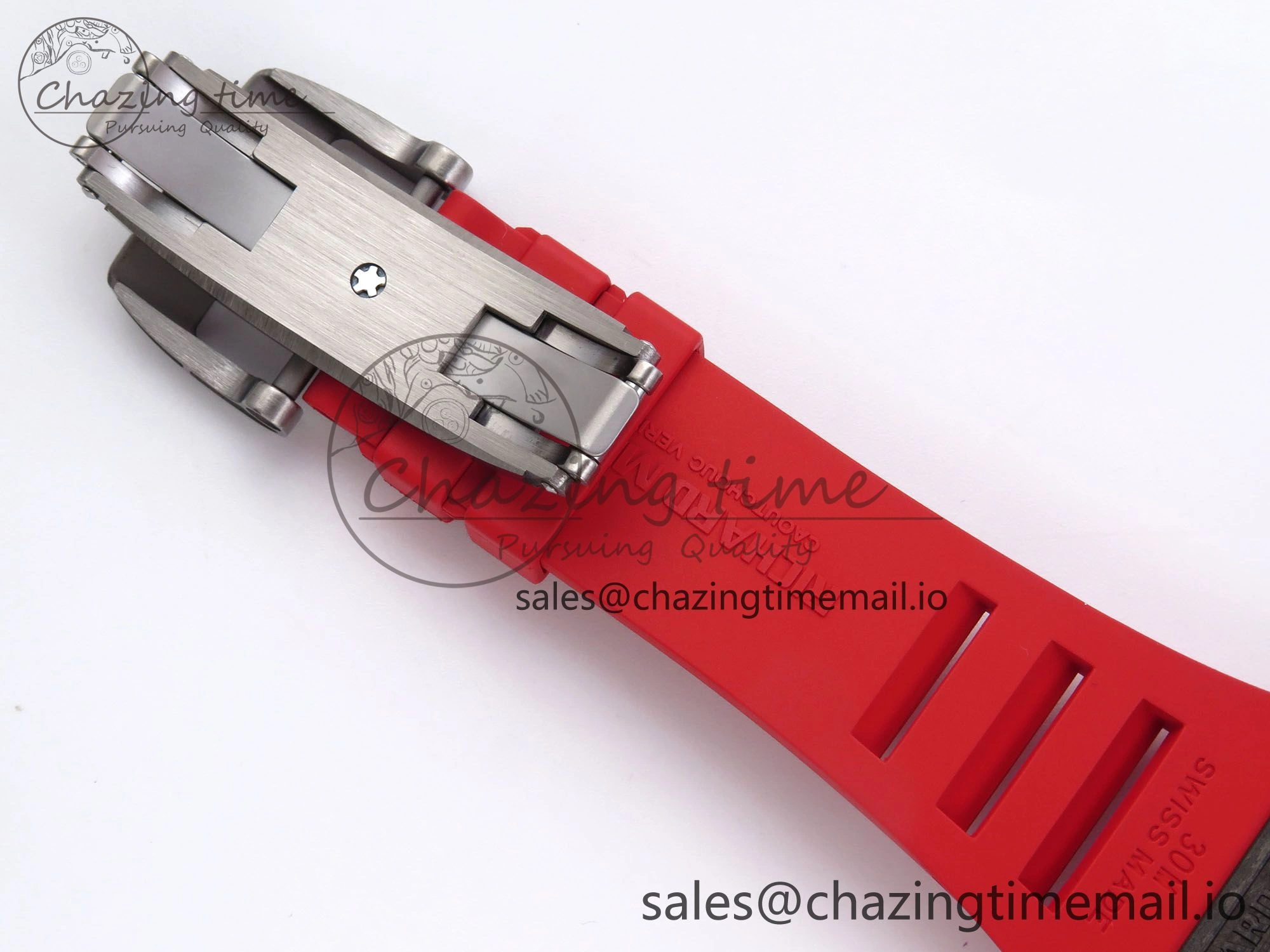 RM055 NTPT APSF 1:1 Best Edition Black Bezel Red Crown on Rubber Strap RMUL2 Super Clone ModernLook 9235