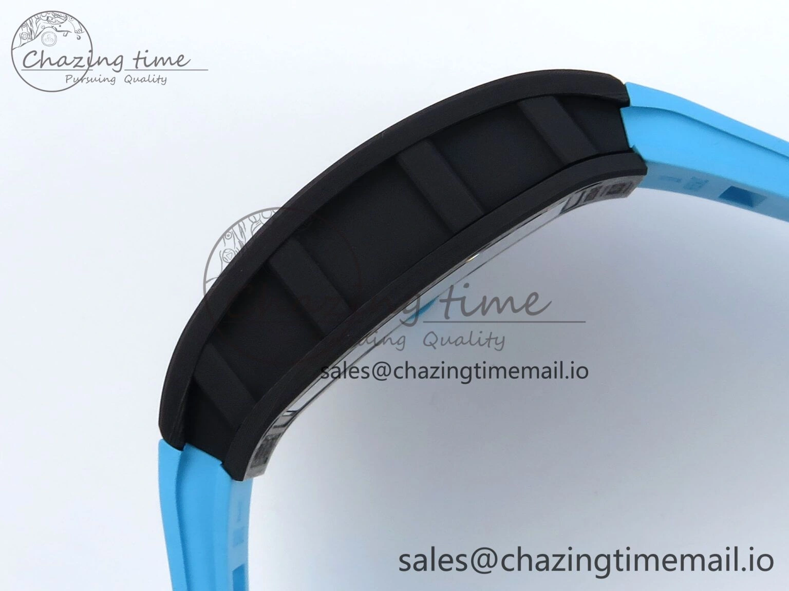 FastDry RM055 NTPT APSF 1:1 Best Edition Blue Bezel Blue Crown on Rubber Strap RMUL2 Super Clone 9230