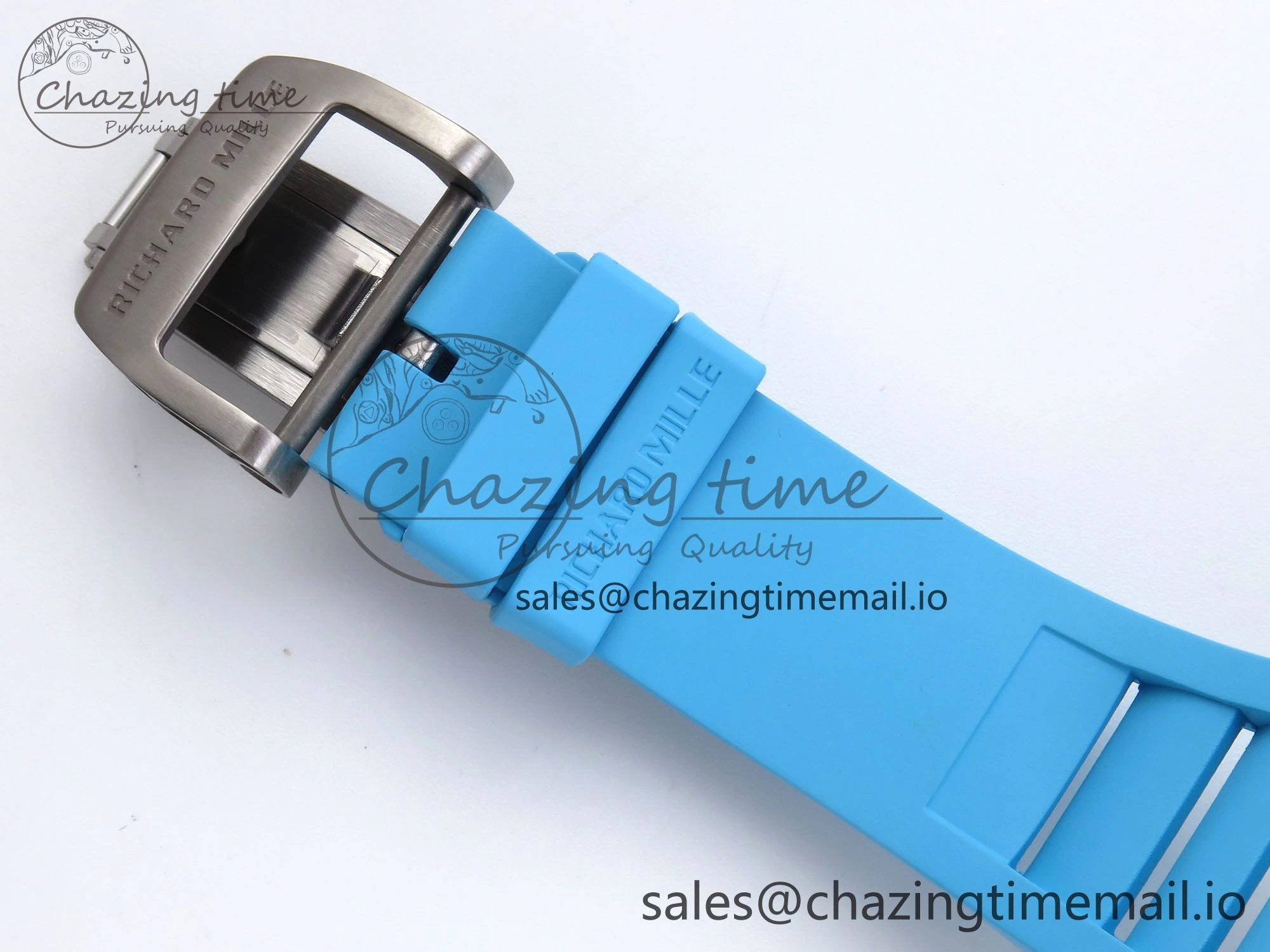 FastDry RM055 NTPT APSF 1:1 Best Edition Blue Bezel Blue Crown on Rubber Strap RMUL2 Super Clone 9230