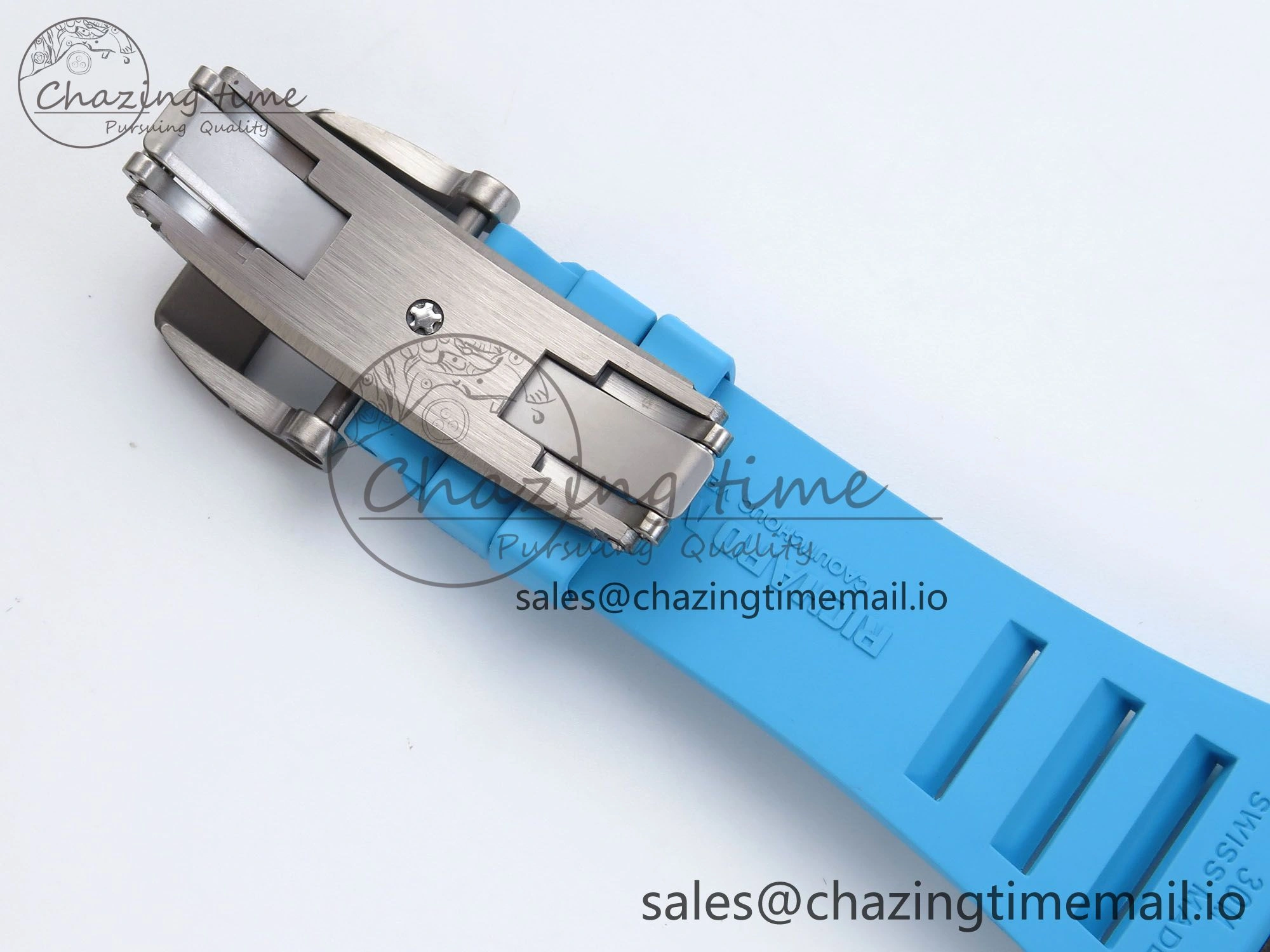 FastDry RM055 NTPT APSF 1:1 Best Edition Blue Bezel Blue Crown on Rubber Strap RMUL2 Super Clone 9230