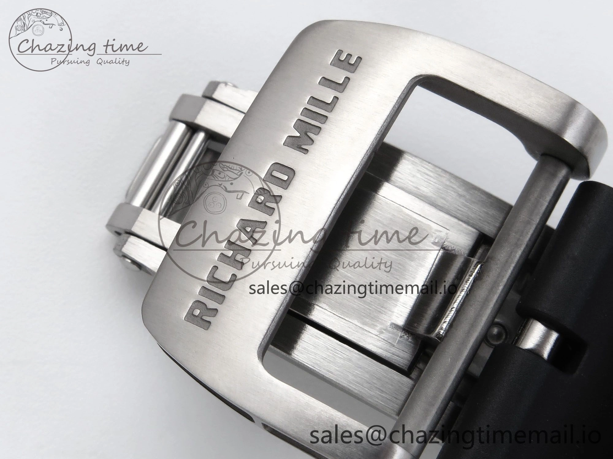 RM055 NTPT APSF 1:1 Best Edition RG Bezel Black Crown on Rubber Strap RMUL2 Super Clone FastDry 9232