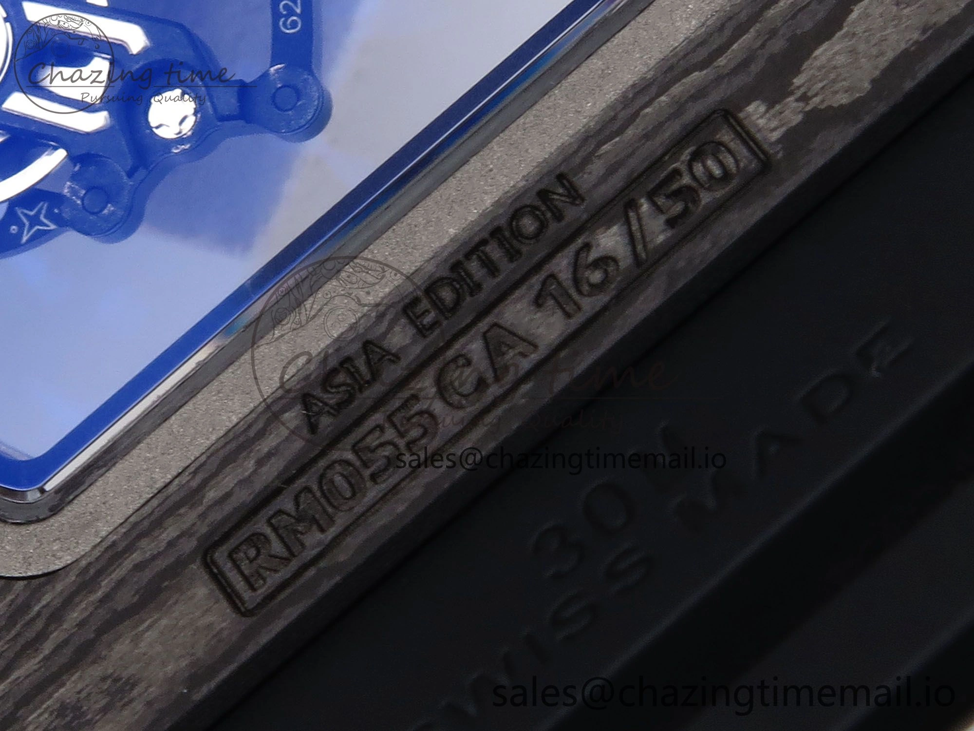 RM055 NTPT APSF 1:1 Best Edition RG Bezel Black Crown on Rubber Strap RMUL2 Super Clone FastDry 9232