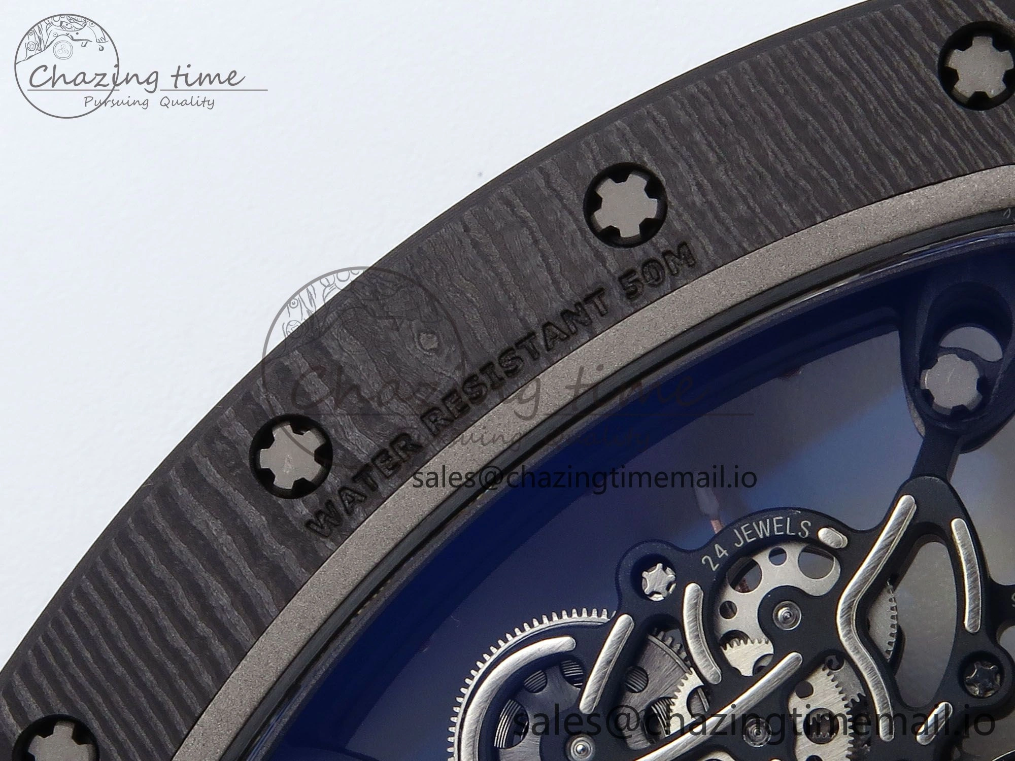 RM055 NTPT APSF 1:1 Best Edition RG Bezel Black Crown on Rubber Strap RMUL2 Super Clone FastDry 9232
