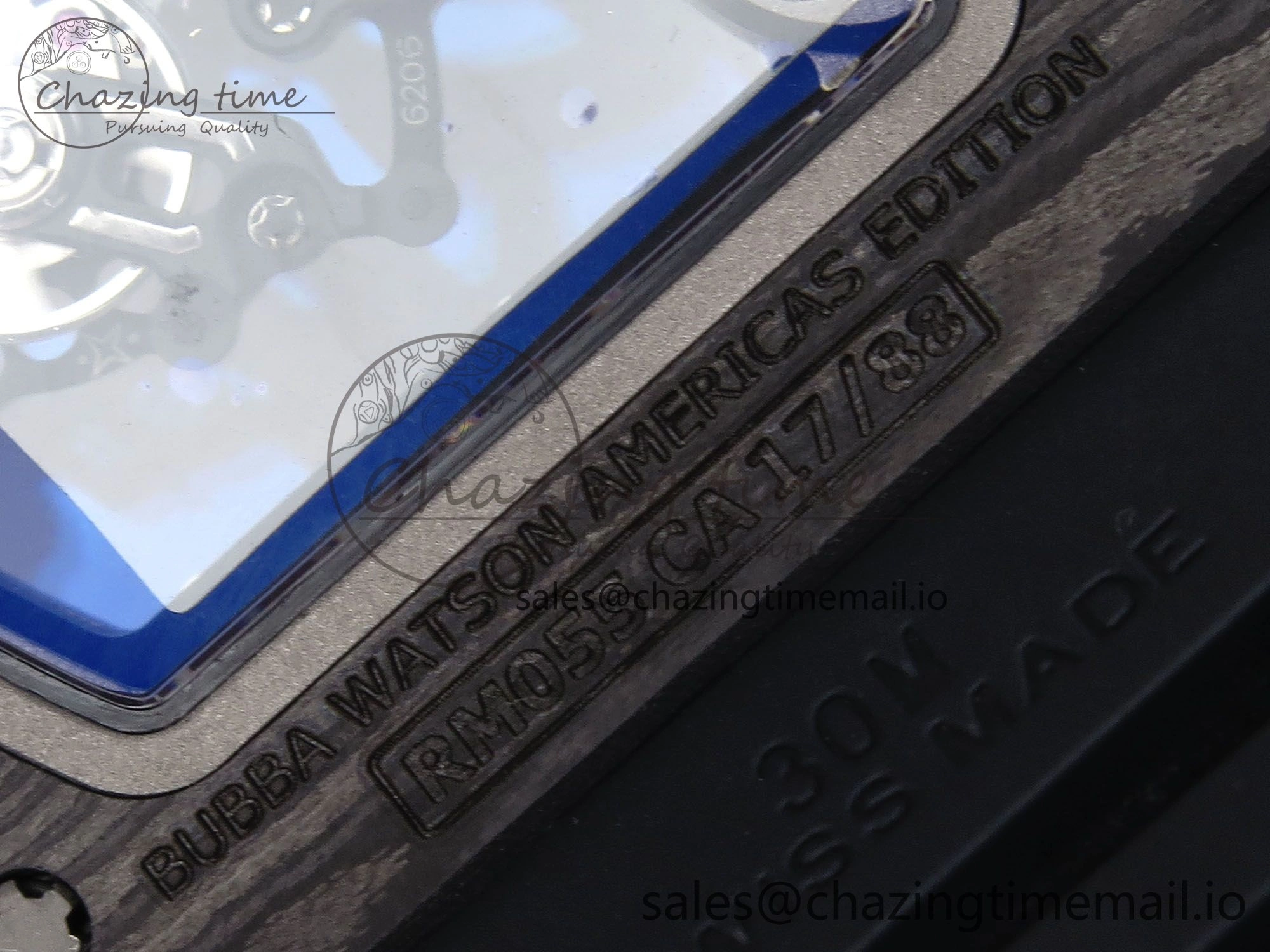 Colorful RM055 NTPT APSF 1:1 Best Edition White Bezel Black Crown on Rubber Strap RMUL2 Super Clone 9239