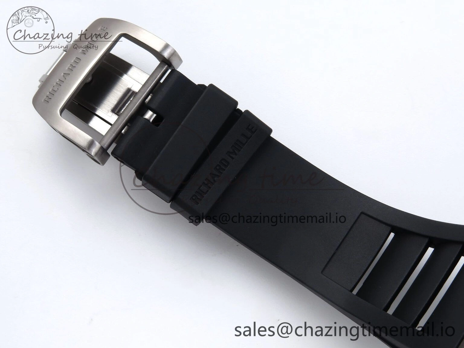 Colorful RM055 NTPT APSF 1:1 Best Edition White Bezel Black Crown on Rubber Strap RMUL2 Super Clone 9239