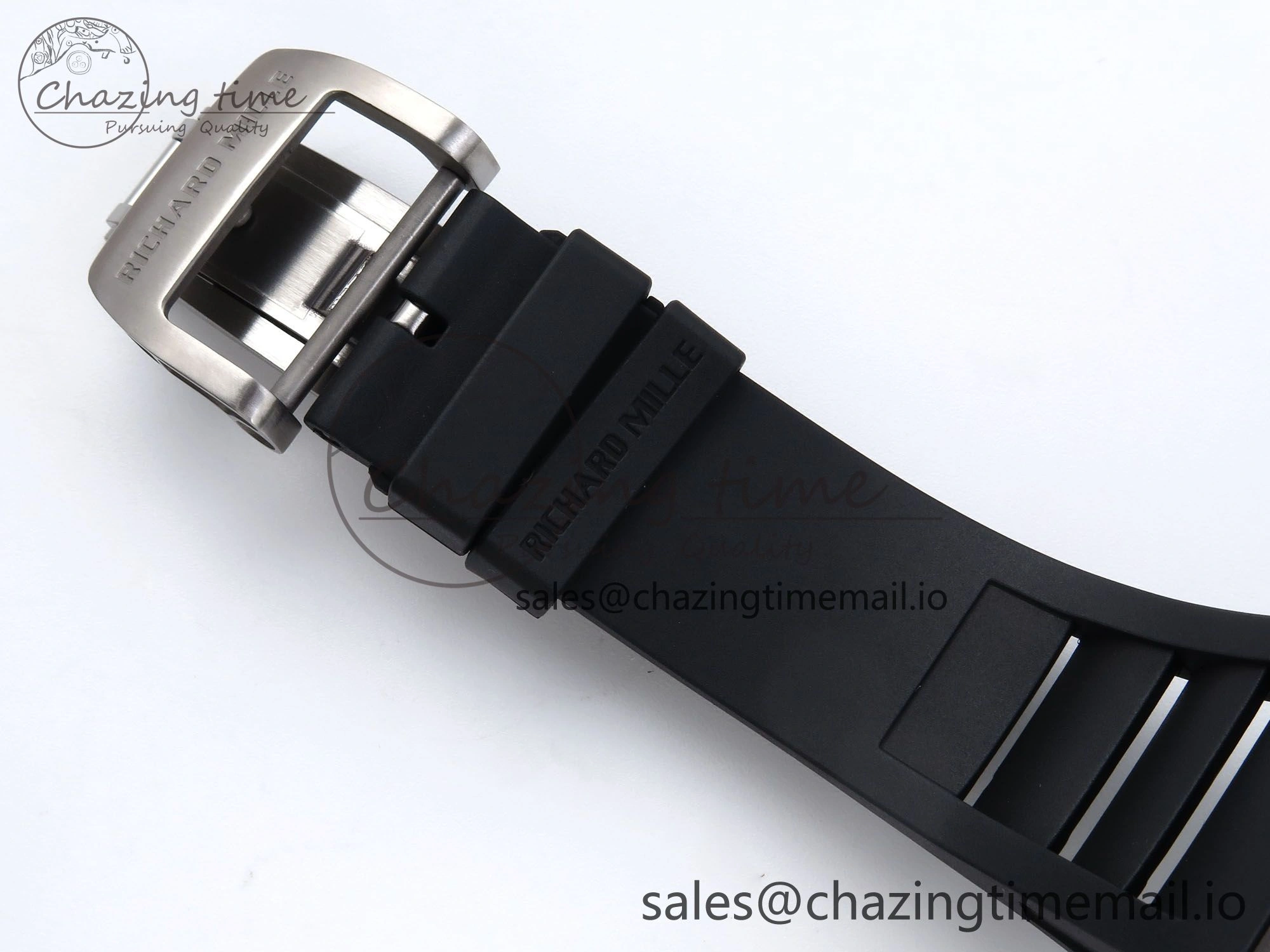 Colorful RM055 NTPT APSF 1:1 Best Edition White Bezel Black Crown on Rubber Strap RMUL2 Super Clone 9239