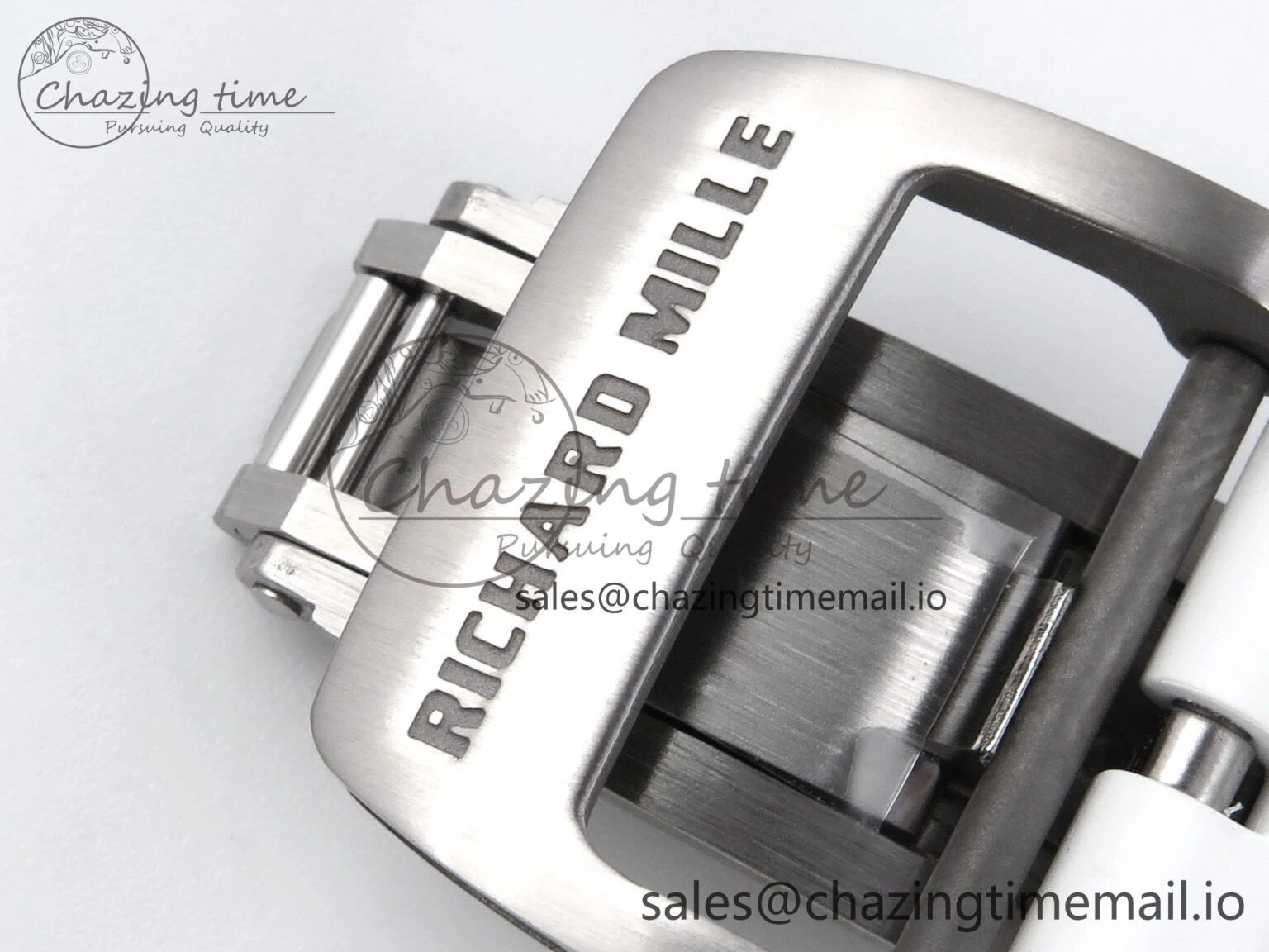 RM055 NTPT APSF 1:1 Best Edition White Bezel Blue Crown on Rubber Strap RMUL2 Super Clone TravelReady 9236