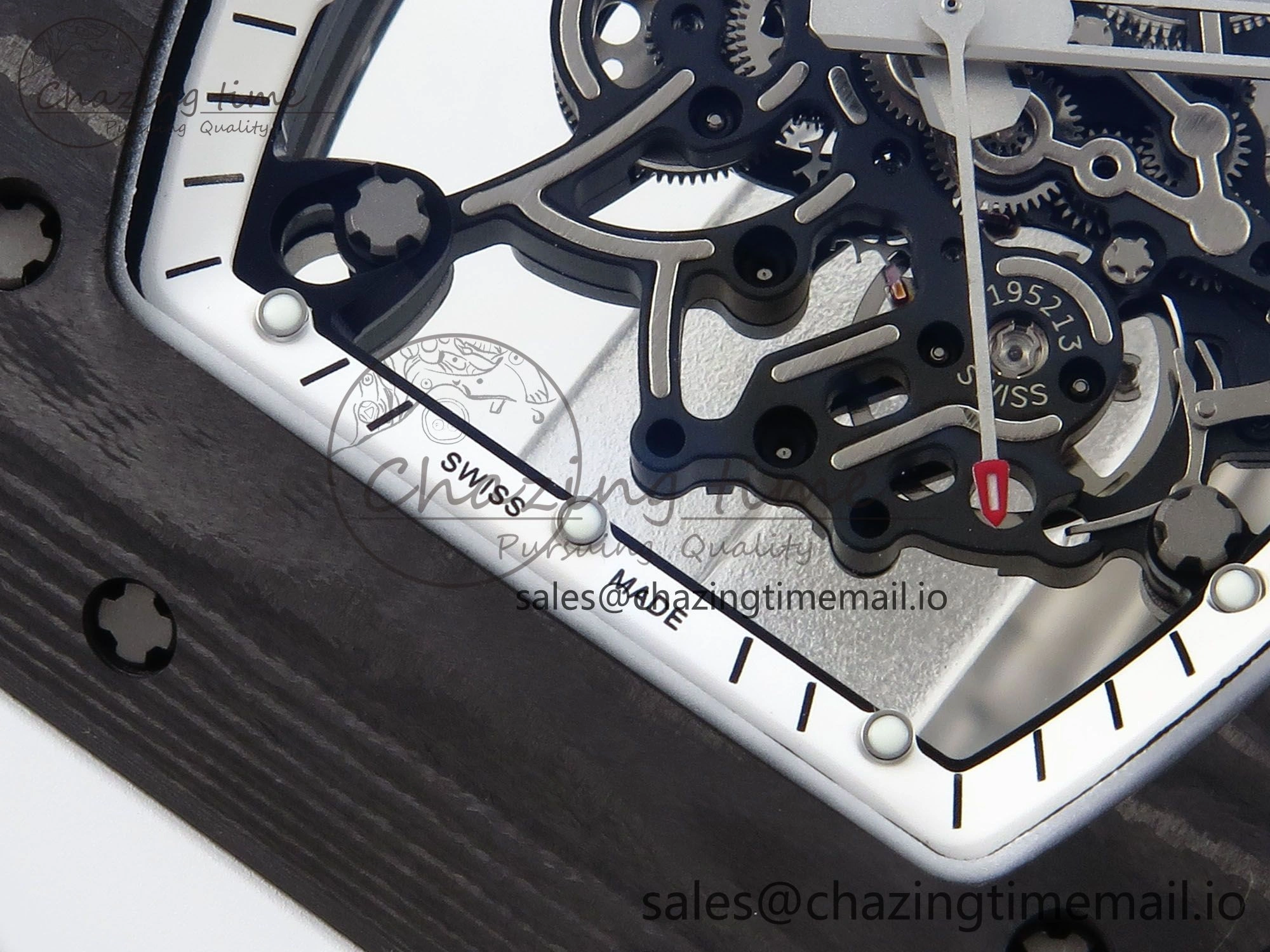 RM055 NTPT APSF 1:1 Best Edition White Bezel White Crown on Rubber Strap RMUL2 Super Clone Sophisticated 9237