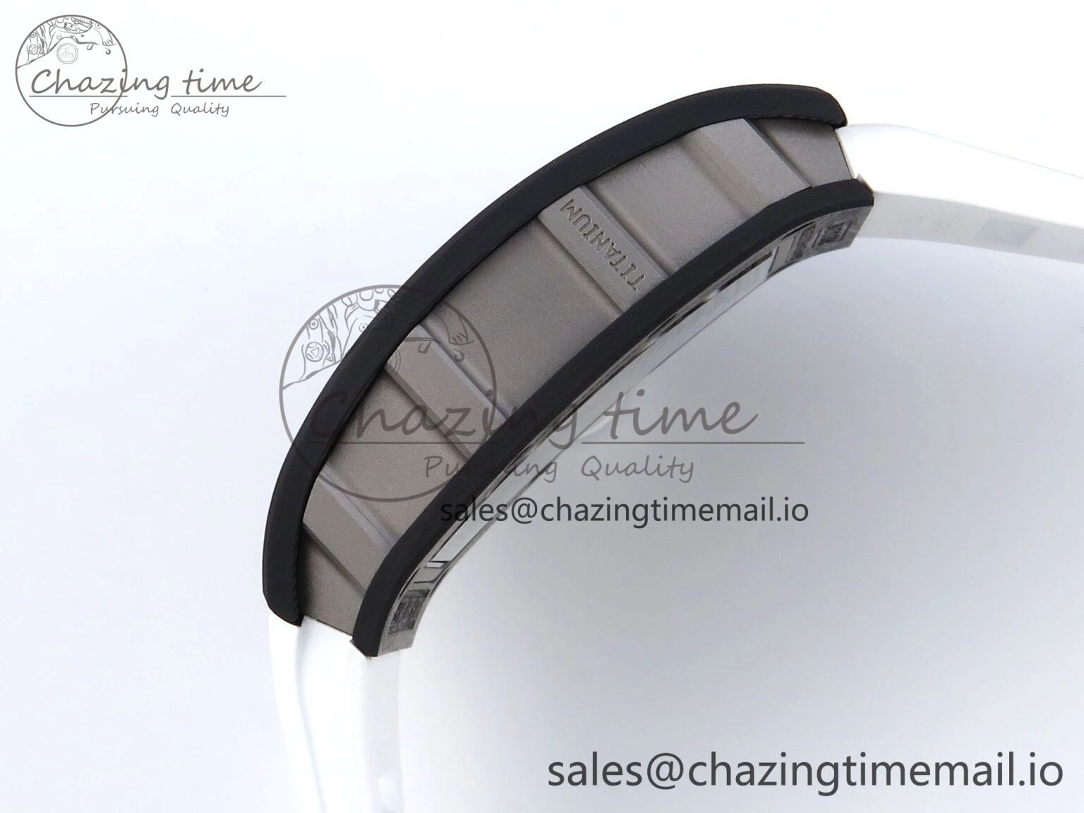 RM055 NTPT APSF 1:1 Best Edition White Bezel White Crown on Rubber Strap RMUL2 Super Clone Sophisticated 9237