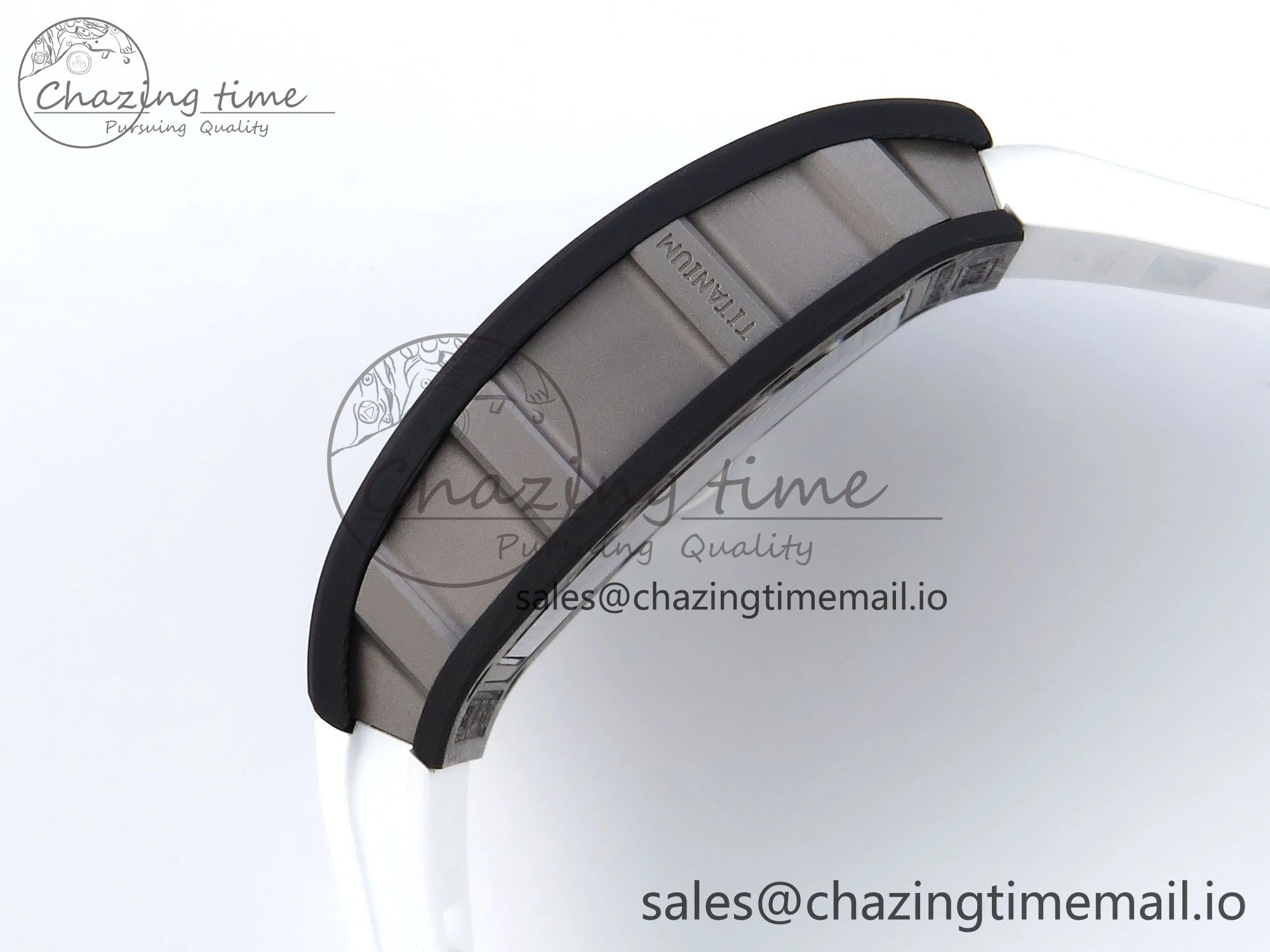 RM055 NTPT APSF 1:1 Best Edition White Bezel White Crown on Rubber Strap RMUL2 Super Clone Sophisticated 9237