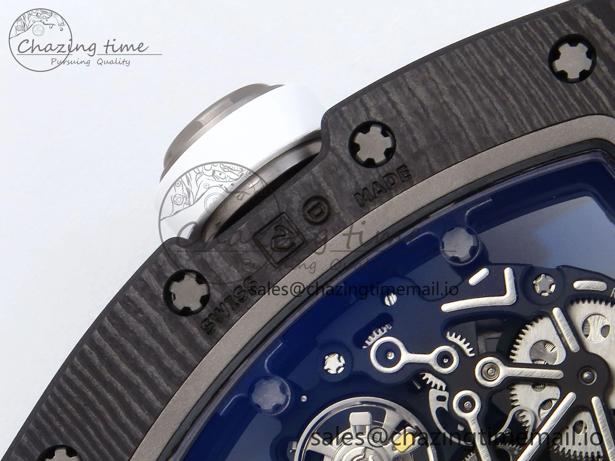 RM055 NTPT APSF 1:1 Best Edition White Bezel White Crown on Rubber Strap RMUL2 Super Clone Sophisticated 9237