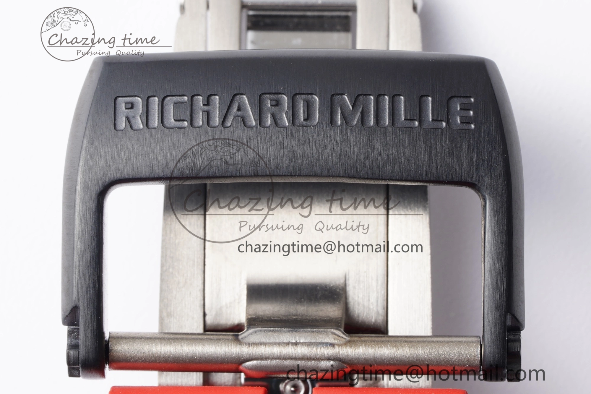 Thermal RM055 NTPT BBR Best Edition Skeleton Black Dial on Red Rubber Strap Clone RMUL2 V 9359