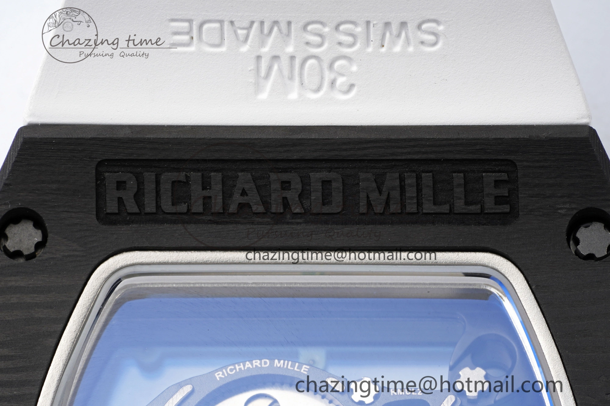 RM055 NTPT BBR Best Edition Skeleton Blue Dial on White Rubber Strap Clone RMUL RelaxedFit 9369