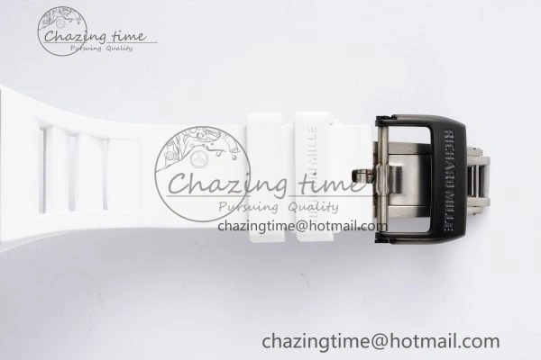 RM055 NTPT BBR Best Edition Skeleton Blue Dial on White Rubber Strap Clone RMUL RelaxedFit 9369