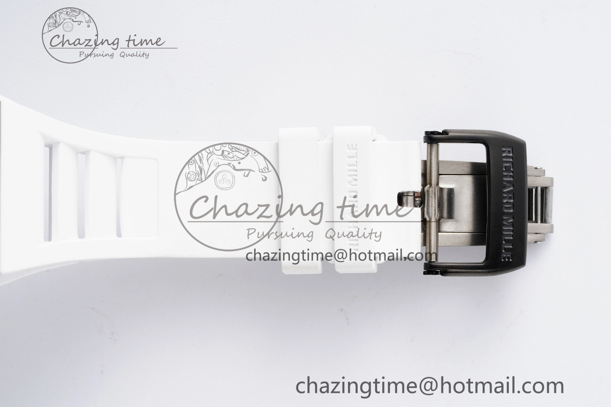 RM055 NTPT BBR Best Edition Skeleton Blue Dial on White Rubber Strap Clone RMUL RelaxedFit 9369