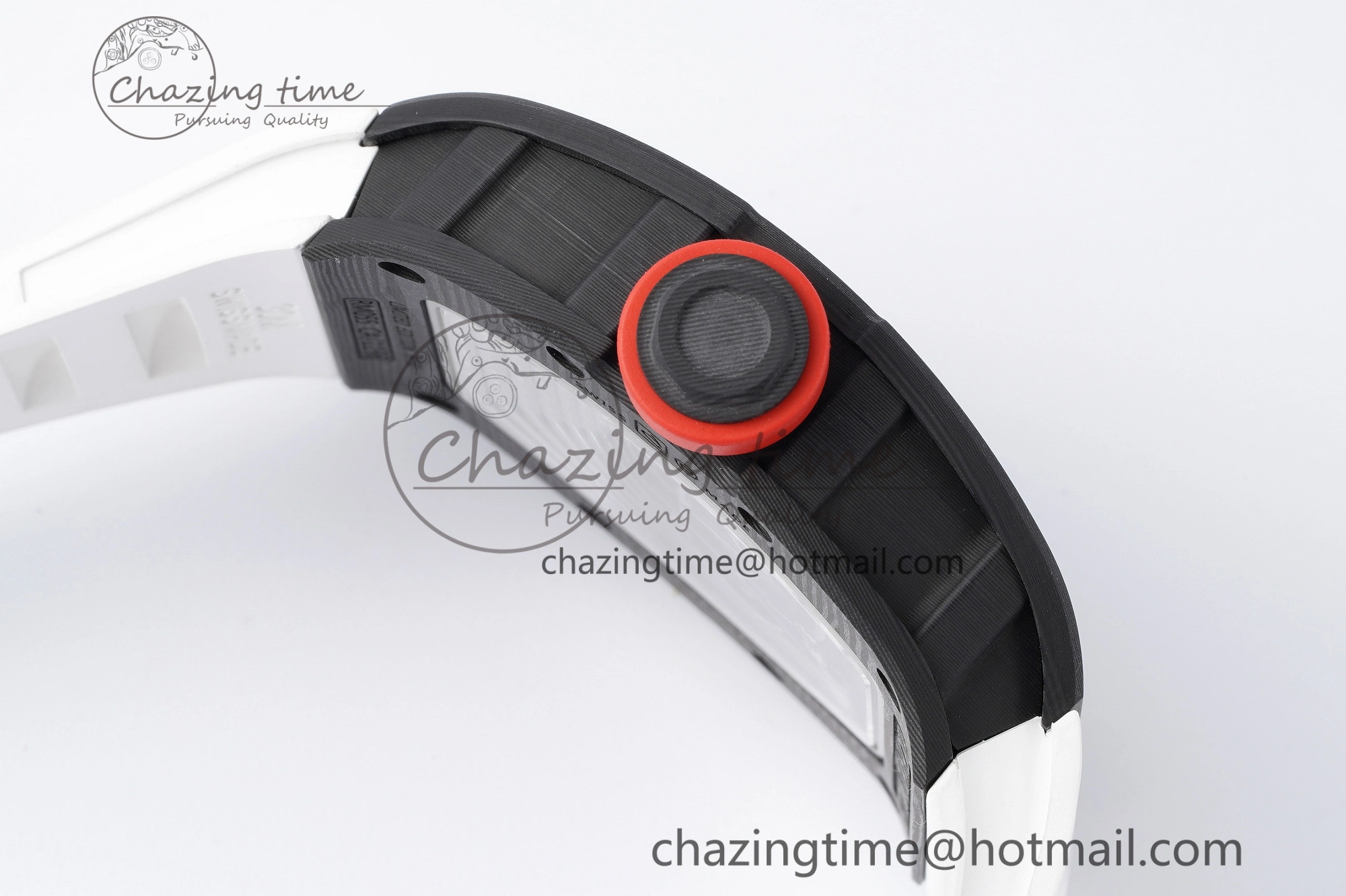 RM055 NTPT BBR Best Edition Skeleton White Dial on White Rubber Strap Clone RMUL FashionForward 9372