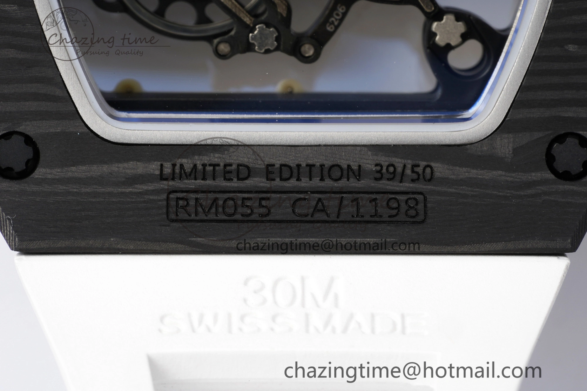 RM055 NTPT BBR Best Edition Skeleton White Dial on White Rubber Strap Clone RMUL FashionForward 9372