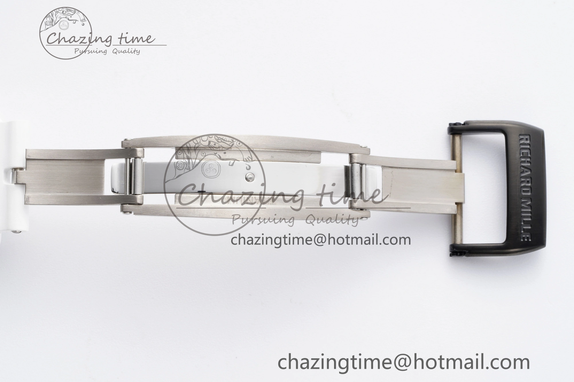 RM055 NTPT BBR Best Edition Skeleton White Dial on White Rubber Strap Clone RMUL FashionForward 9372