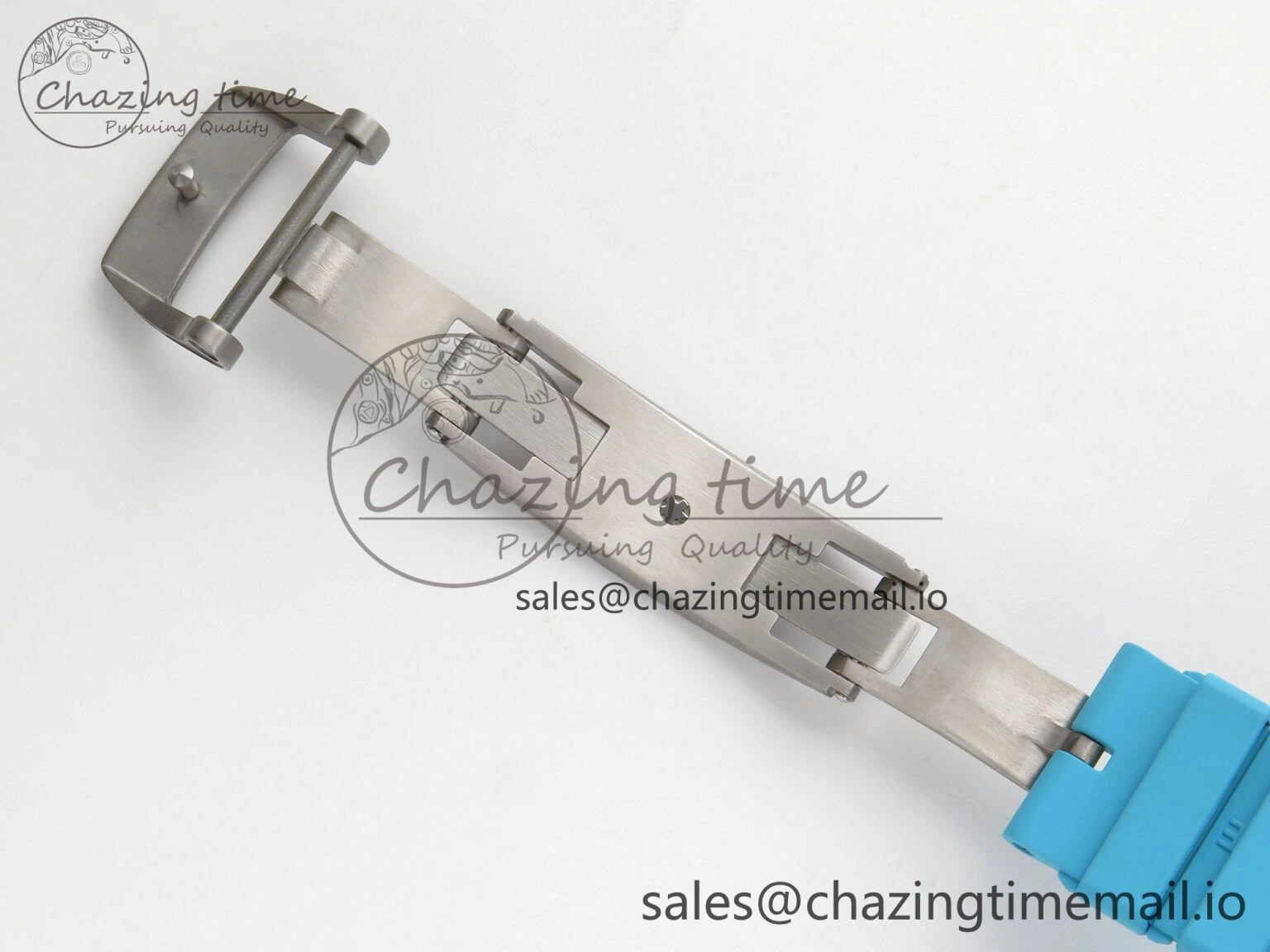 EyeCatching RM055 NTPT KVF 1:1 Best Edition Blue White Inner Bezel Blue Crown on Blue Rubber Strap RMUL2 Super Clone 9174