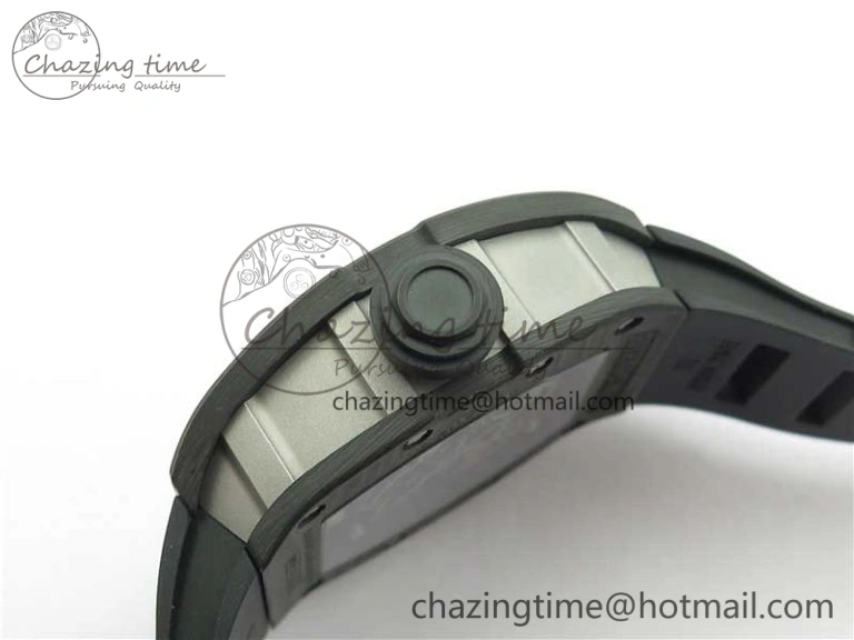 Versatile RM055 NTPT KVF Best Edition Skeleton Dial Black Crown on Black Rubber Strap MIYOTA8215 V 9427