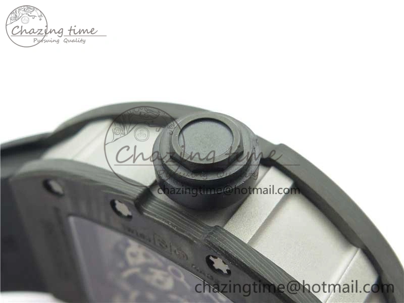 Versatile RM055 NTPT KVF Best Edition Skeleton Dial Black Crown on Black Rubber Strap MIYOTA8215 V 9427