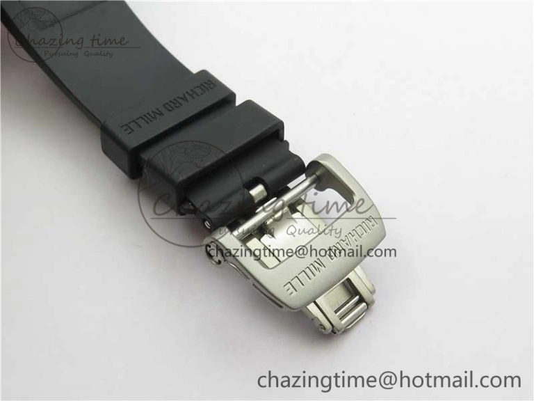 Versatile RM055 NTPT KVF Best Edition Skeleton Dial Black Crown on Black Rubber Strap MIYOTA8215 V 9427