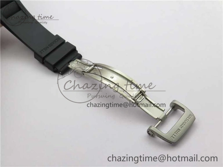 Versatile RM055 NTPT KVF Best Edition Skeleton Dial Black Crown on Black Rubber Strap MIYOTA8215 V 9427