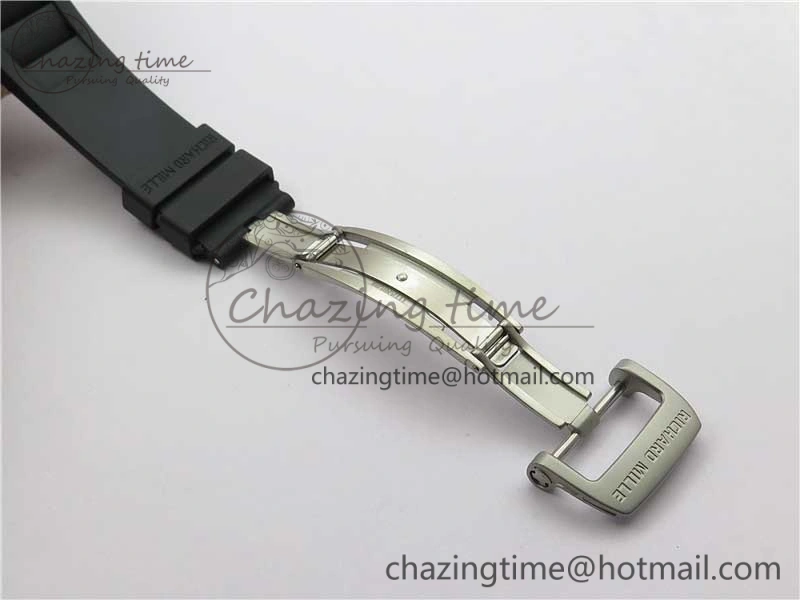Versatile RM055 NTPT KVF Best Edition Skeleton Dial Black Crown on Black Rubber Strap MIYOTA8215 V 9427