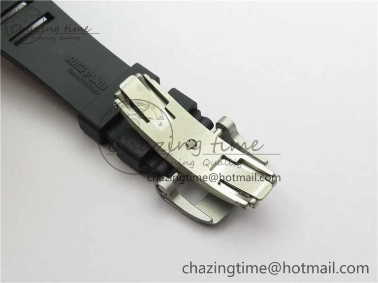 Versatile RM055 NTPT KVF Best Edition Skeleton Dial Black Crown on Black Rubber Strap MIYOTA8215 V 9427